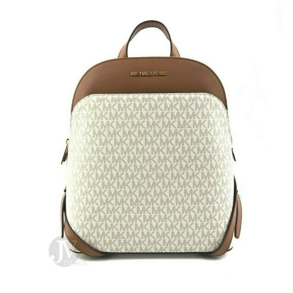 Michael Kors Emmy Large Leather Signature PVC Dome